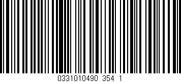 Código de barras (EAN, GTIN, SKU, ISBN): '0331010490_354_1'