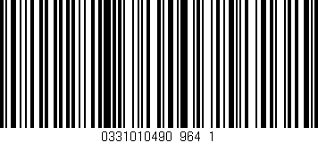 Código de barras (EAN, GTIN, SKU, ISBN): '0331010490_964_1'