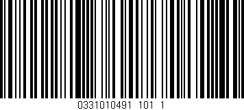 Código de barras (EAN, GTIN, SKU, ISBN): '0331010491_101_1'
