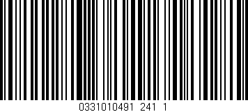 Código de barras (EAN, GTIN, SKU, ISBN): '0331010491_241_1'