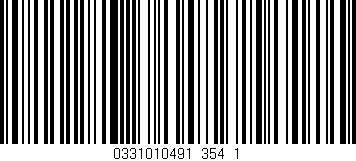 Código de barras (EAN, GTIN, SKU, ISBN): '0331010491_354_1'
