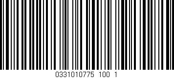 Código de barras (EAN, GTIN, SKU, ISBN): '0331010775_100_1'