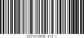 Código de barras (EAN, GTIN, SKU, ISBN): '0331010835_413_1'
