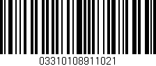 Código de barras (EAN, GTIN, SKU, ISBN): '03310108911021'