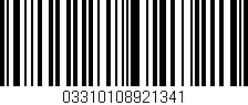 Código de barras (EAN, GTIN, SKU, ISBN): '03310108921341'