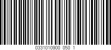 Código de barras (EAN, GTIN, SKU, ISBN): '0331010900_050_1'