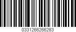 Código de barras (EAN, GTIN, SKU, ISBN): '0331266266283'