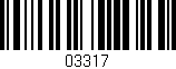Código de barras (EAN, GTIN, SKU, ISBN): '03317'