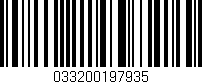 Código de barras (EAN, GTIN, SKU, ISBN): '033200197935'