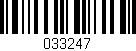 Código de barras (EAN, GTIN, SKU, ISBN): '033247'
