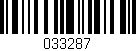 Código de barras (EAN, GTIN, SKU, ISBN): '033287'
