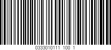 Código de barras (EAN, GTIN, SKU, ISBN): '0333010111_100_1'