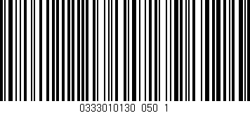 Código de barras (EAN, GTIN, SKU, ISBN): '0333010130_050_1'