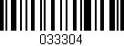 Código de barras (EAN, GTIN, SKU, ISBN): '033304'