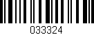 Código de barras (EAN, GTIN, SKU, ISBN): '033324'