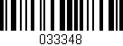 Código de barras (EAN, GTIN, SKU, ISBN): '033348'