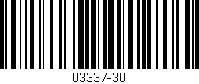 Código de barras (EAN, GTIN, SKU, ISBN): '03337-30'