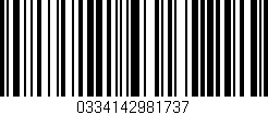 Código de barras (EAN, GTIN, SKU, ISBN): '0334142981737'