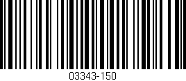 Código de barras (EAN, GTIN, SKU, ISBN): '03343-150'