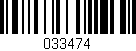 Código de barras (EAN, GTIN, SKU, ISBN): '033474'