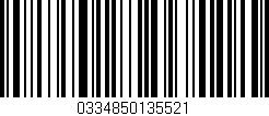 Código de barras (EAN, GTIN, SKU, ISBN): '0334850135521'