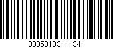 Código de barras (EAN, GTIN, SKU, ISBN): '03350103111341'