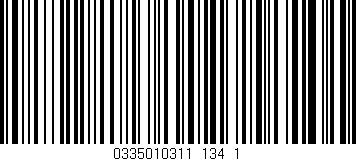 Código de barras (EAN, GTIN, SKU, ISBN): '0335010311_134_1'