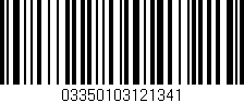Código de barras (EAN, GTIN, SKU, ISBN): '03350103121341'