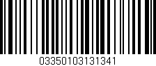 Código de barras (EAN, GTIN, SKU, ISBN): '03350103131341'
