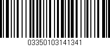 Código de barras (EAN, GTIN, SKU, ISBN): '03350103141341'
