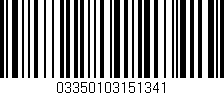 Código de barras (EAN, GTIN, SKU, ISBN): '03350103151341'