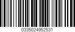 Código de barras (EAN, GTIN, SKU, ISBN): '0335024952531'