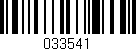 Código de barras (EAN, GTIN, SKU, ISBN): '033541'