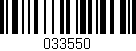 Código de barras (EAN, GTIN, SKU, ISBN): '033550'