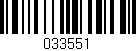 Código de barras (EAN, GTIN, SKU, ISBN): '033551'