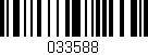 Código de barras (EAN, GTIN, SKU, ISBN): '033588'