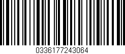 Código de barras (EAN, GTIN, SKU, ISBN): '0336177243064'