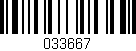 Código de barras (EAN, GTIN, SKU, ISBN): '033667'