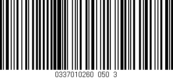 Código de barras (EAN, GTIN, SKU, ISBN): '0337010260_050_3'