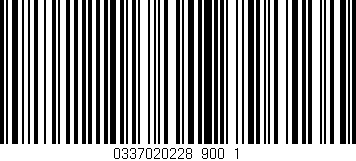 Código de barras (EAN, GTIN, SKU, ISBN): '0337020228_900_1'
