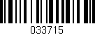 Código de barras (EAN, GTIN, SKU, ISBN): '033715'