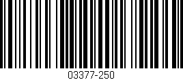 Código de barras (EAN, GTIN, SKU, ISBN): '03377-250'