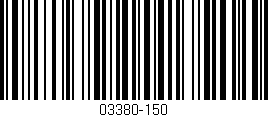 Código de barras (EAN, GTIN, SKU, ISBN): '03380-150'