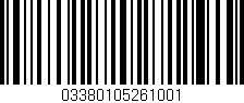 Código de barras (EAN, GTIN, SKU, ISBN): '03380105261001'