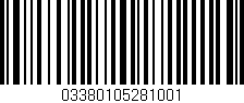 Código de barras (EAN, GTIN, SKU, ISBN): '03380105281001'