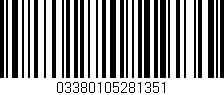Código de barras (EAN, GTIN, SKU, ISBN): '03380105281351'