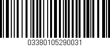Código de barras (EAN, GTIN, SKU, ISBN): '03380105290031'