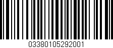 Código de barras (EAN, GTIN, SKU, ISBN): '03380105292001'