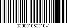Código de barras (EAN, GTIN, SKU, ISBN): '03380105331041'