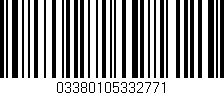 Código de barras (EAN, GTIN, SKU, ISBN): '03380105332771'